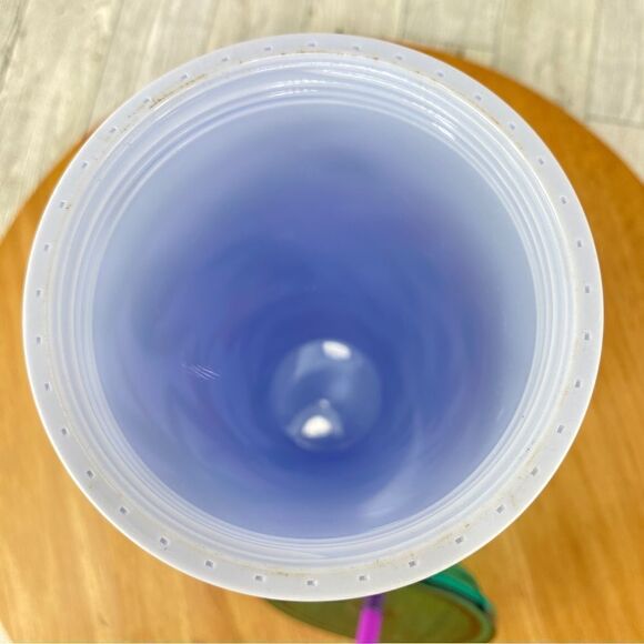 Starbucks Venti Tropical Floral Tumbler Cup Straw Spring 2022 Lavender Green - Picture 8 of 9